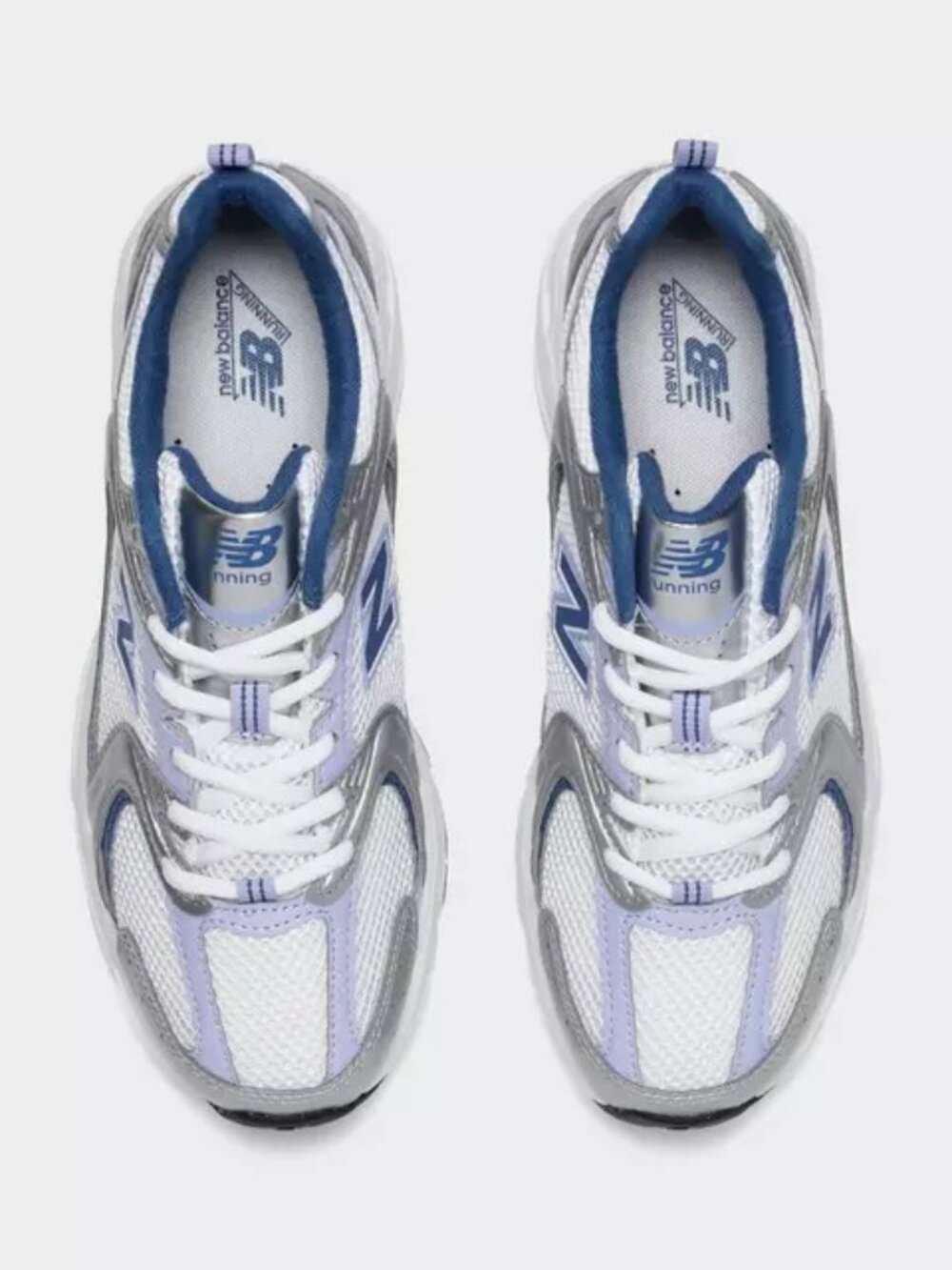 Women's New Balance 530 Shoes - Silver Metallic / Daybreak / Magic Blue U53052N - Picture 12 of 13